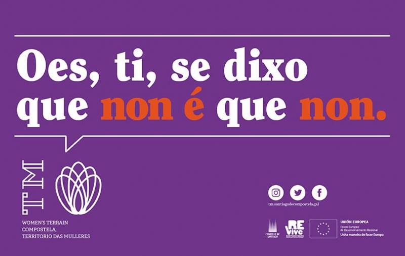 A campaña Oes, ti de Compostela Territorio das Mulleres recorda que só o sexo en liberdade é sexo