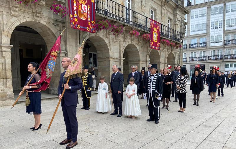 O alcalde de Santiago reclama na Ofrenda do Antigo Reino de Galicia a unión de todos para afrontar as dificultades