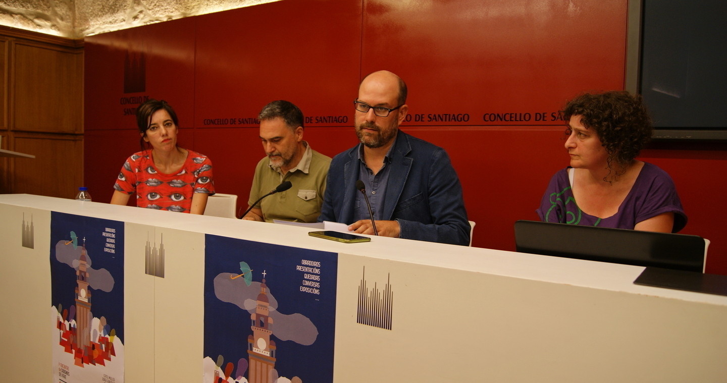 Marta Lois, Miguelanxo Prado, Martiño Noriega e Goretti Sanmartín.