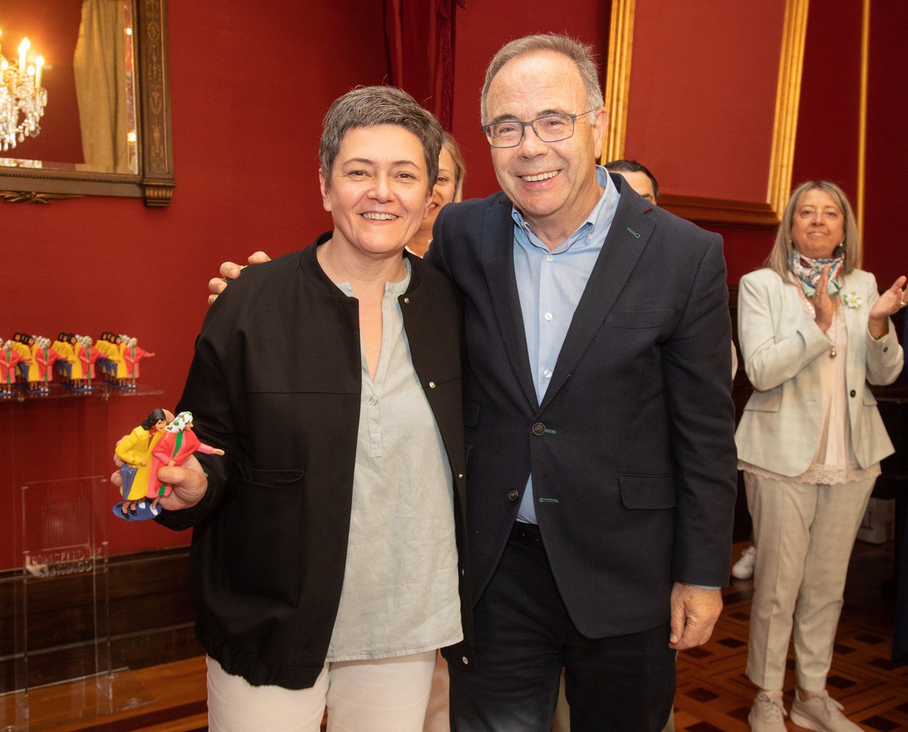 Imaxe do alcalde con Socorro García Conde
