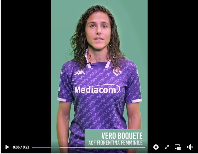 A futbolista compostelá Vero Boquete protagoniza o primeiro vídeo da campaña