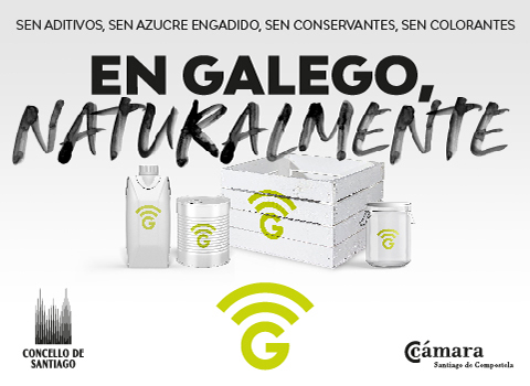 Imaxe da campaña 'En galego, naturalmente'