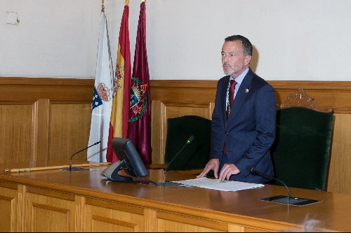 Agustín Hernández na súa toma de posesión como alcalde