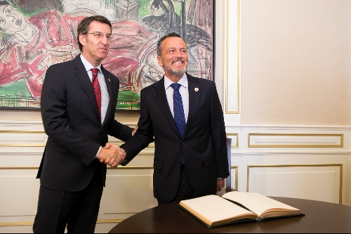 Encontro institucional co presidente da Xunta (15-07-2014)
