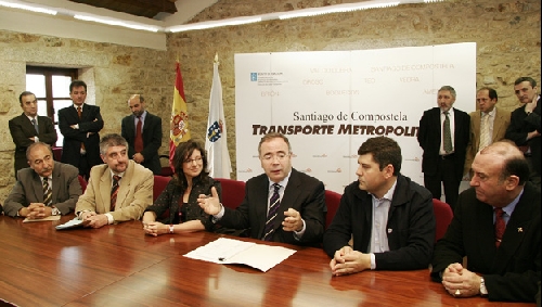 Sinatura do Plan de Transporte da Mancomunidade de Santiago