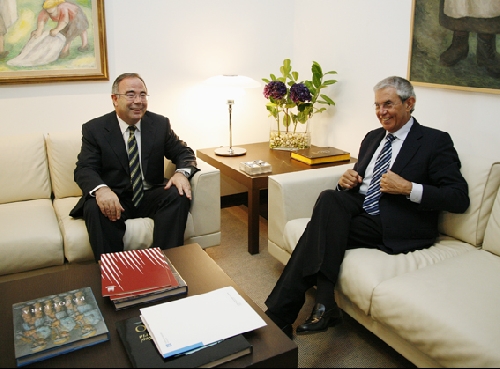 Reunión do alcalde co presidente da Xunta