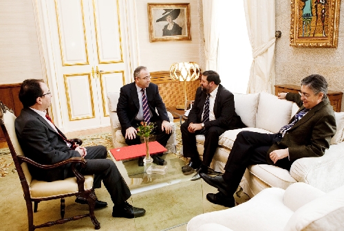 Visita do ministro de Xustiza, Francisco Caamao (18-01-2010)
