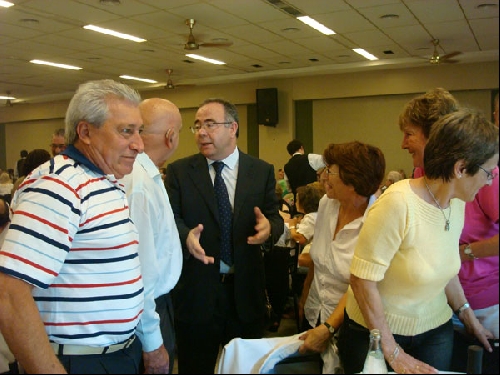 Sanchez Bugallo con vecios da Mancomunidade residentes en Arxentina